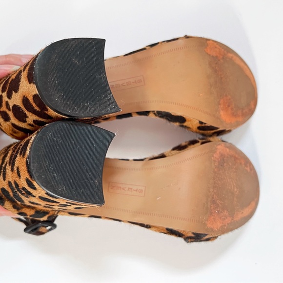 Steven by Steve Madden Calf Hair Leopard Vino Platform Heeled Sandals Womens 7 - Picture 10 of 10